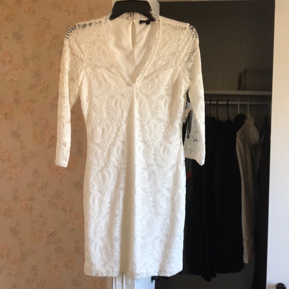 White lace dress